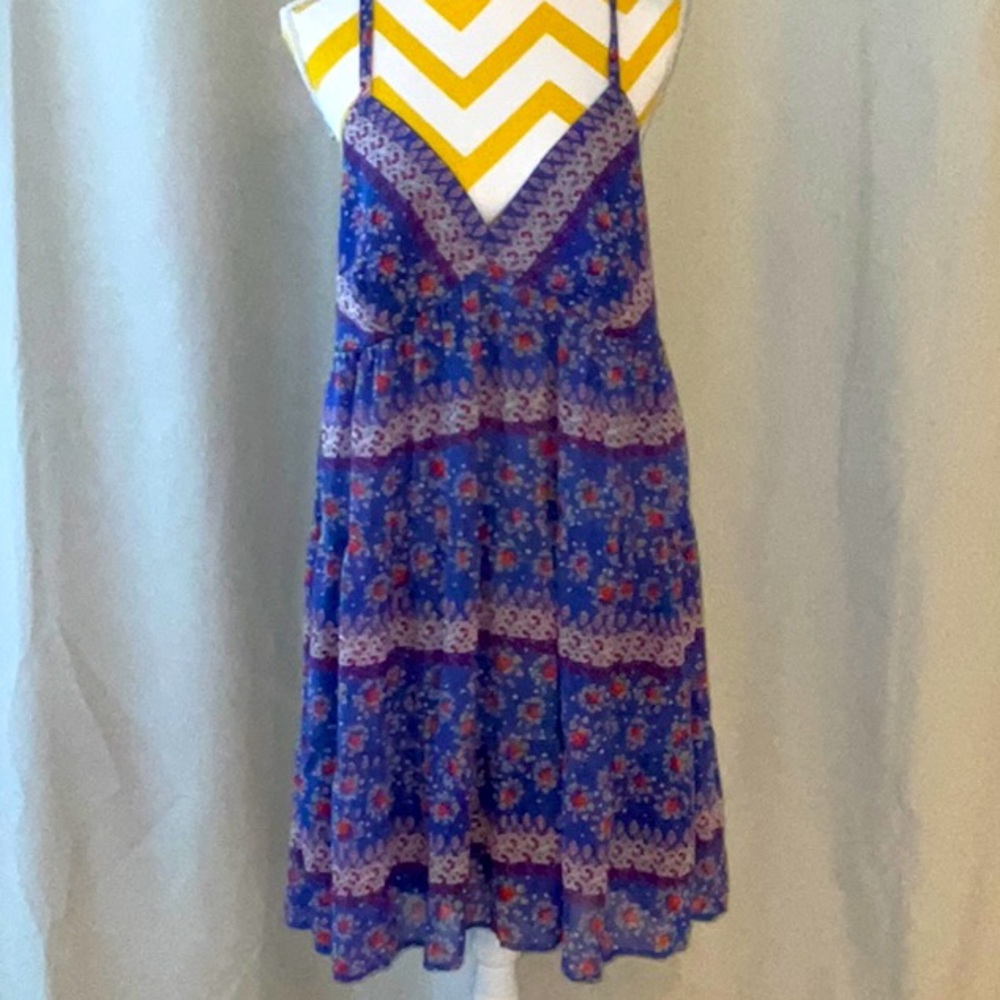 Mossimo Supply Co. Blue Floral Dress